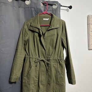 JustFab Women's Green Army Jacket
